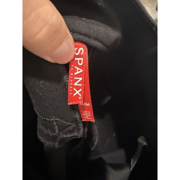 Spanx Women's Size M The Perfect Pant Skinny Ankle Ponte Black Work Versatile - Picture 4 of 5